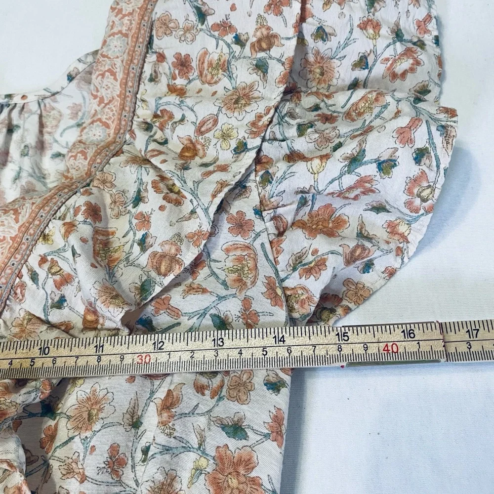 Elegant Floral Maxi Dress with Ruffle Details - Picture 11 of 16